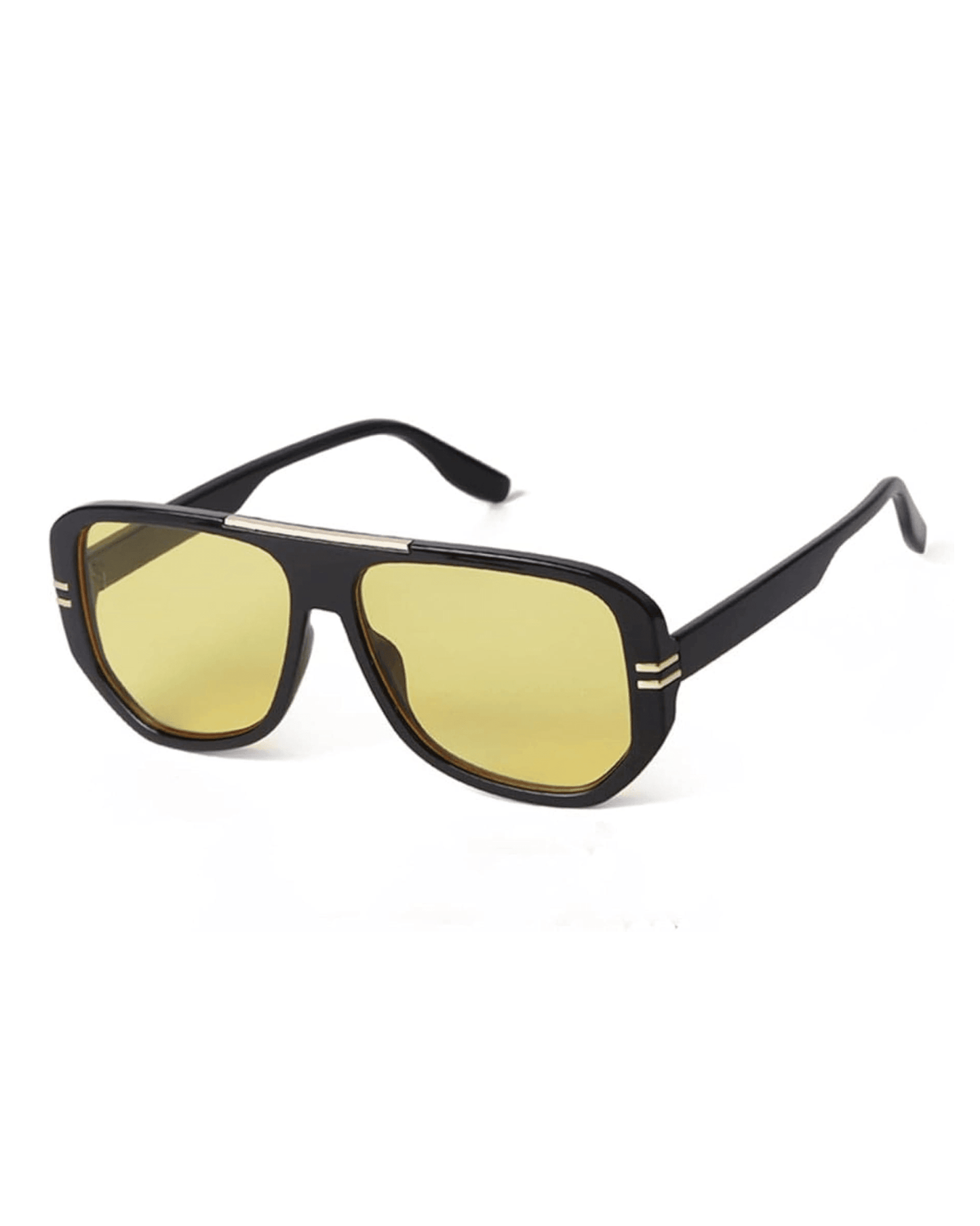 Vintage Style Amber Aviators Sunglasses with UV Protection - Da Bohemian Bazaar