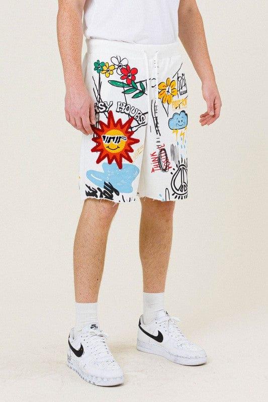 All-Over Doodling Short - Da Bohemian Bazaar