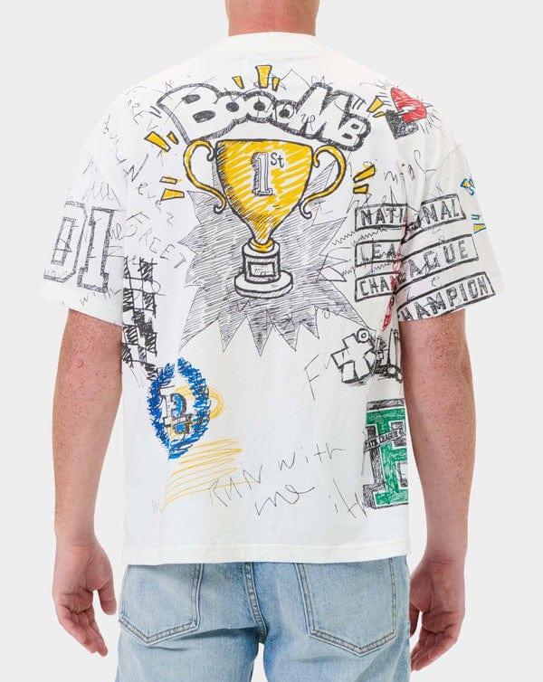 All-Over Doodling Graphic Tee - Da Bohemian Bazaar