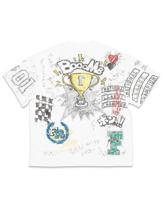 All-Over Doodling Graphic Tee - Da Bohemian Bazaar
