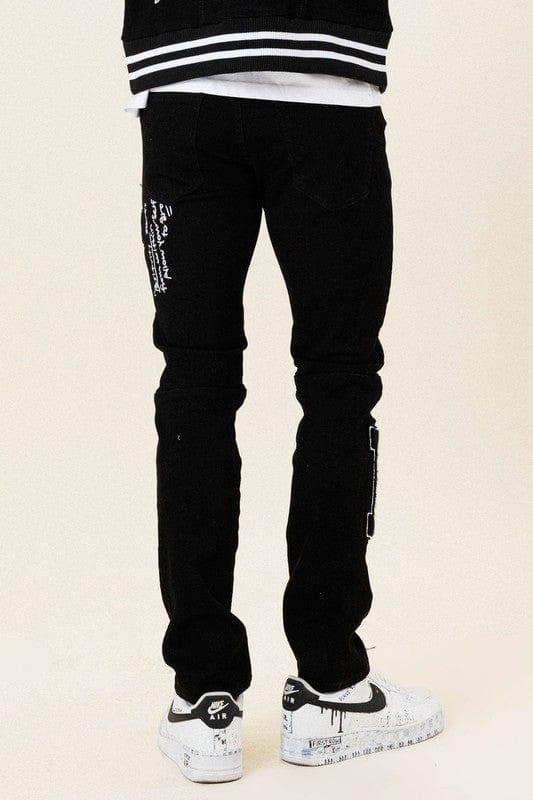 Multi-Patch Denim Jeans - Da Bohemian Bazaar