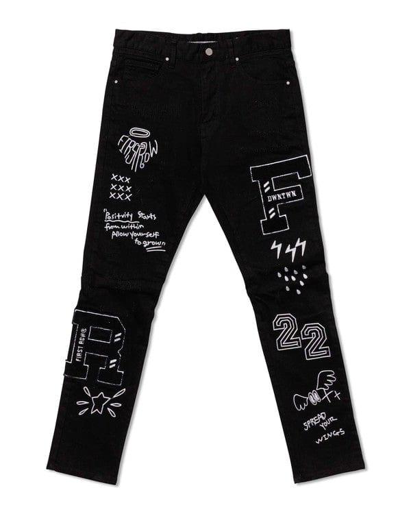 Multi-Patch Denim Jeans - Da Bohemian Bazaar