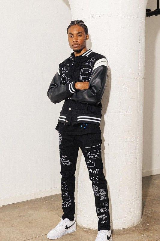 Multi-Patch Denim Jeans - Da Bohemian Bazaar