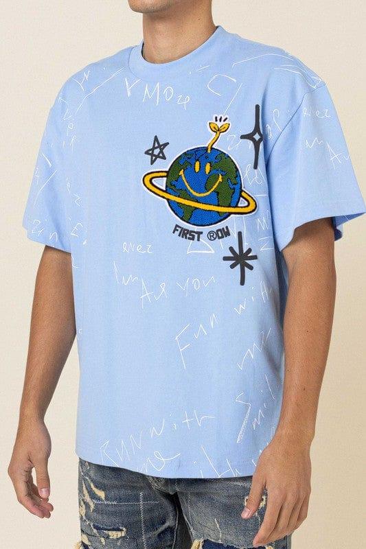 Fantastic Planet Patch Graphic Tee - Da Bohemian Bazaar