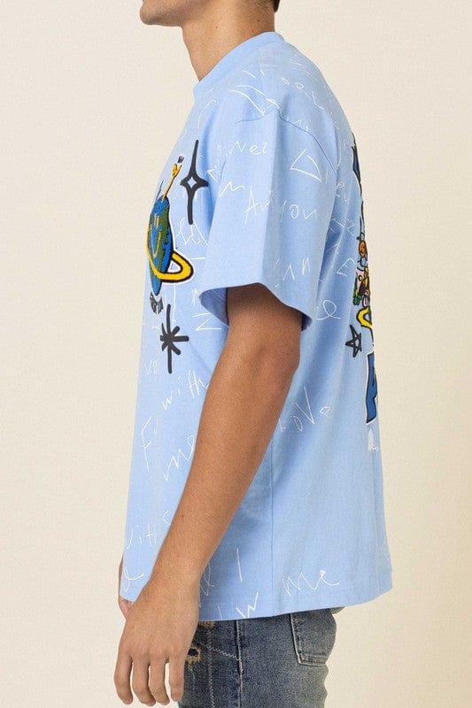 Fantastic Planet Patch Graphic Tee - Da Bohemian Bazaar