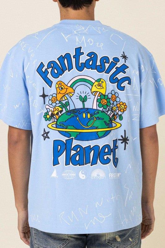 Fantastic Planet Patch Graphic Tee - Da Bohemian Bazaar