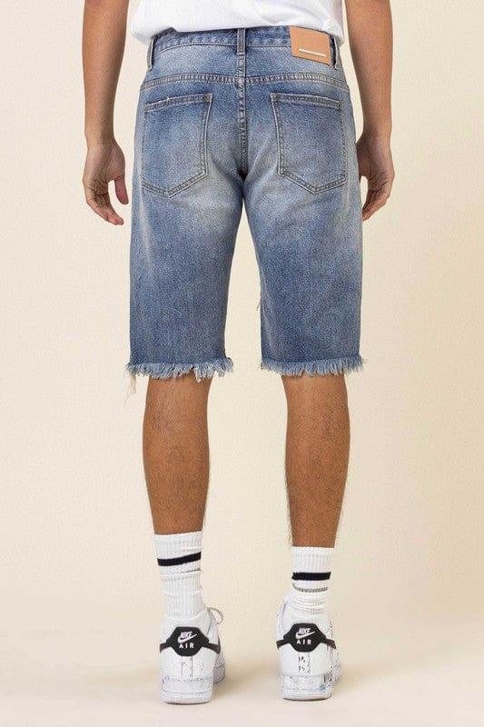 Camo Twill Denim Shorts - Da Bohemian Bazaar