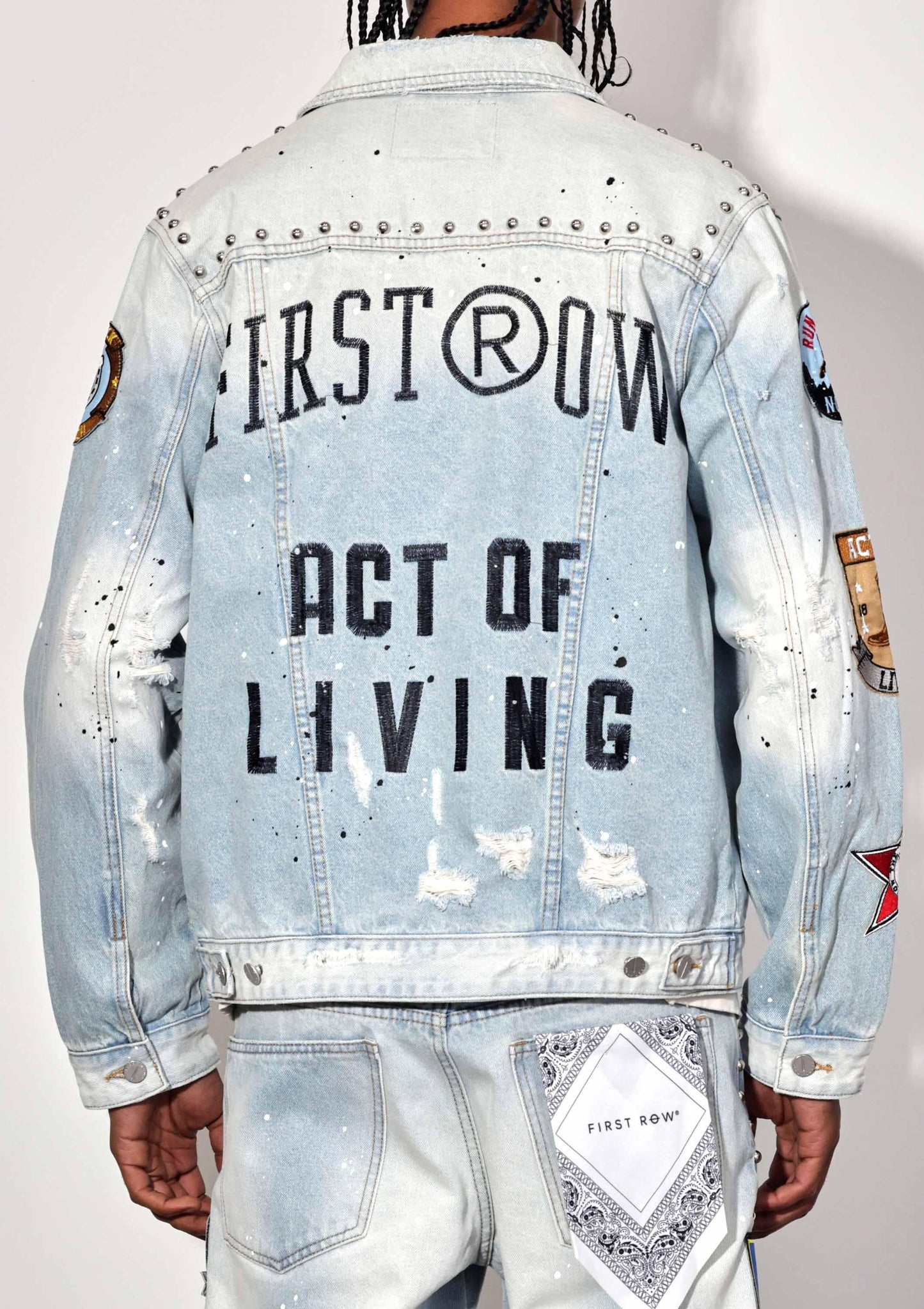 Act of Living Rodeo Washed Denim Jacket - Vintage Style - Da Bohemian Bazaar