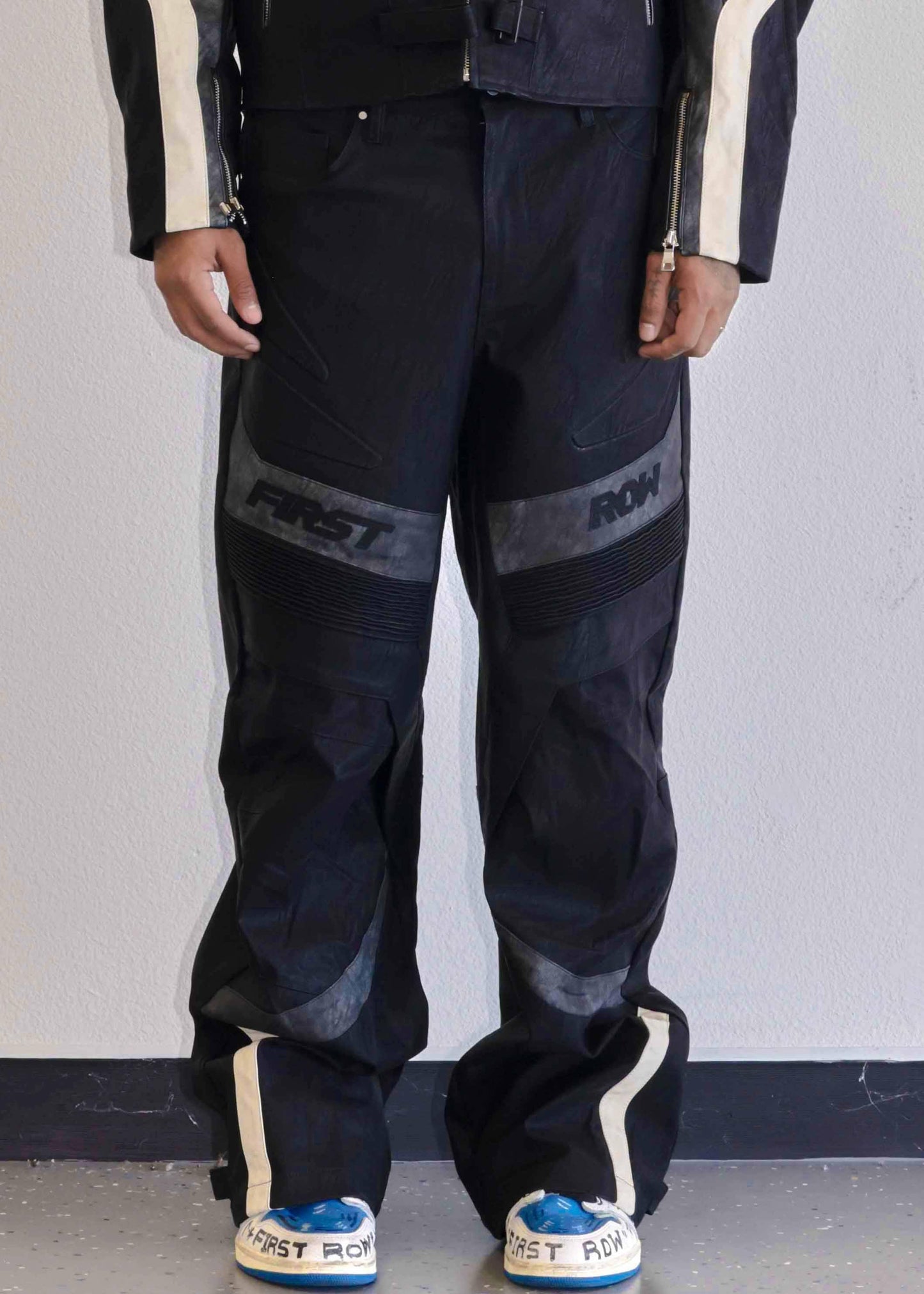Furious Motor Racing Y2K Leather Pants - Da Bohemian Bazaar