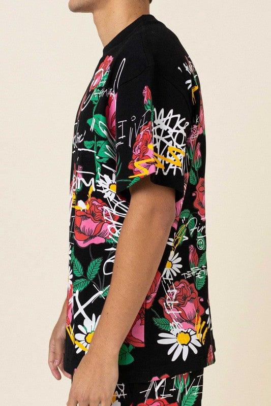 Rose Bloom Graphic Tee II - Da Bohemian Bazaar