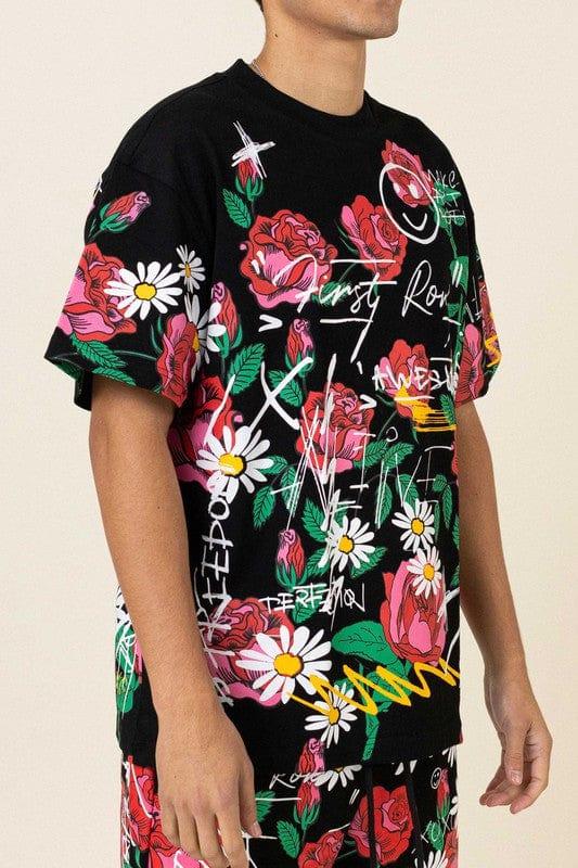 Rose Bloom Graphic Tee II - Da Bohemian Bazaar