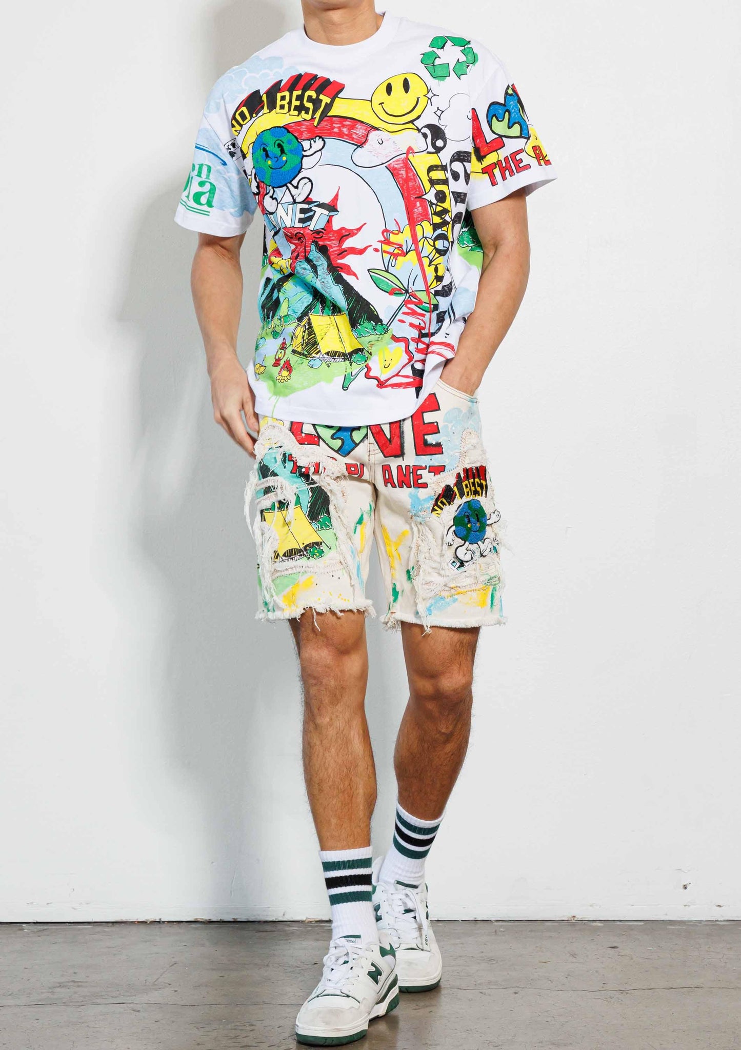 Love Your Planet Denim Shorts
