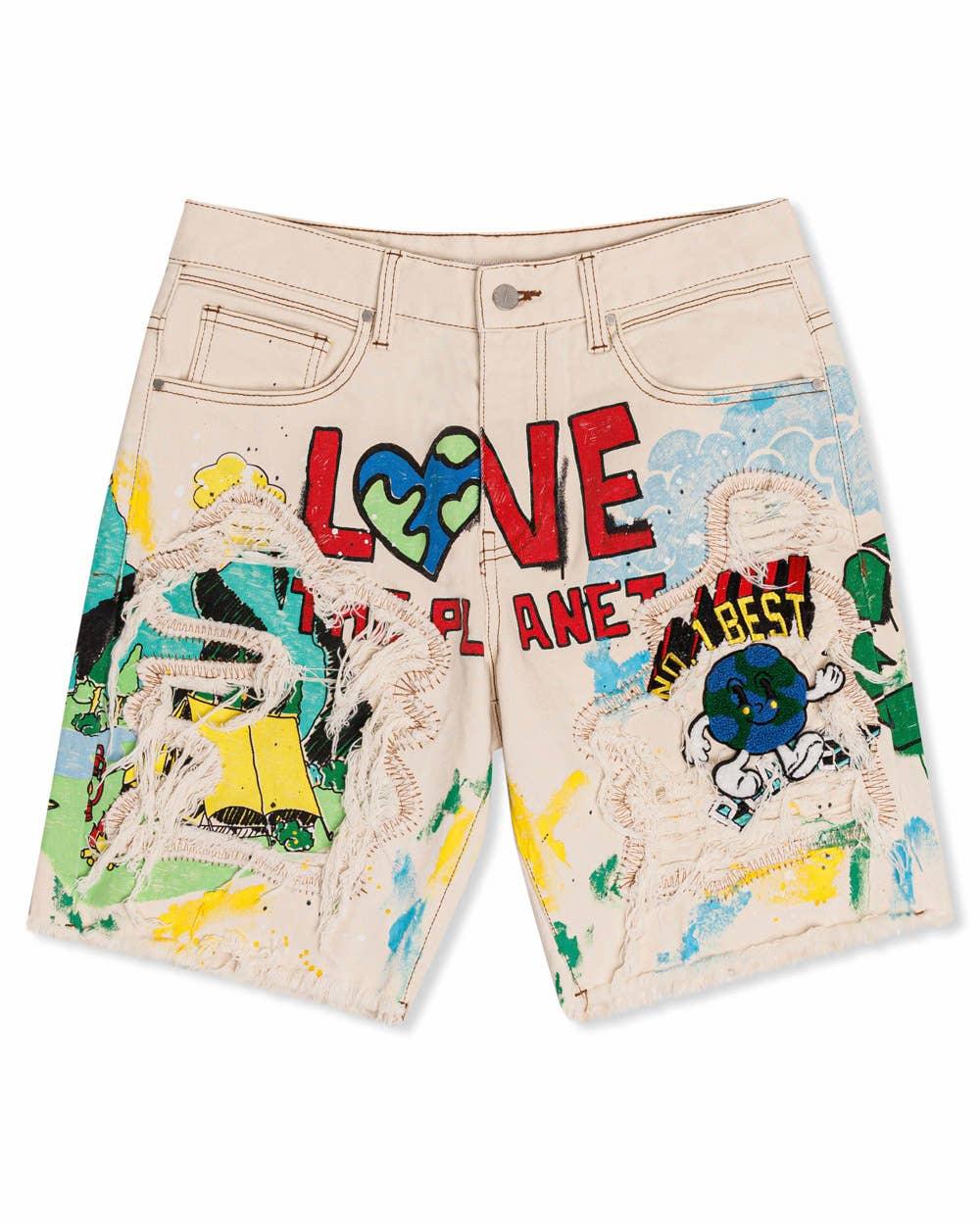 Love Your Planet Denim Shorts