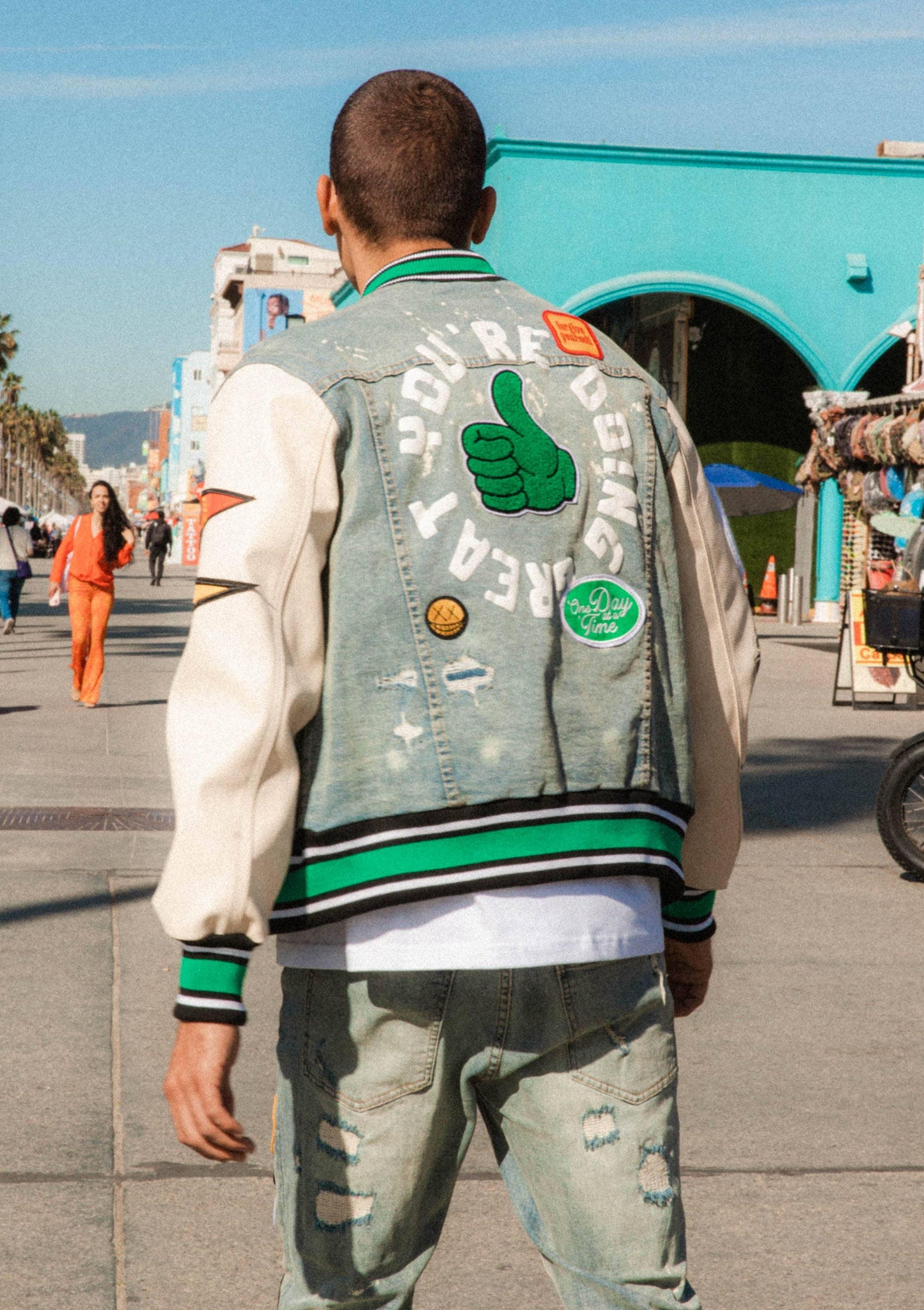 Spring Break Denim Jacket - Da Bohemian Bazaar