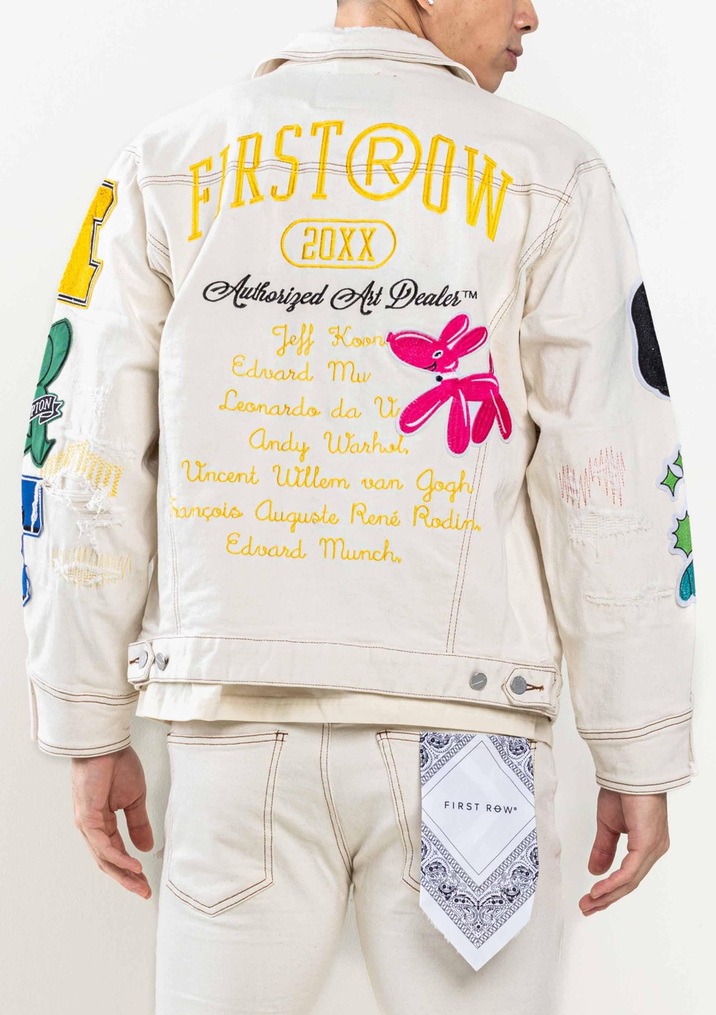 Art Dealer Graphic Nostalgic Fit Trucker Jacket - Da Bohemian Bazaar