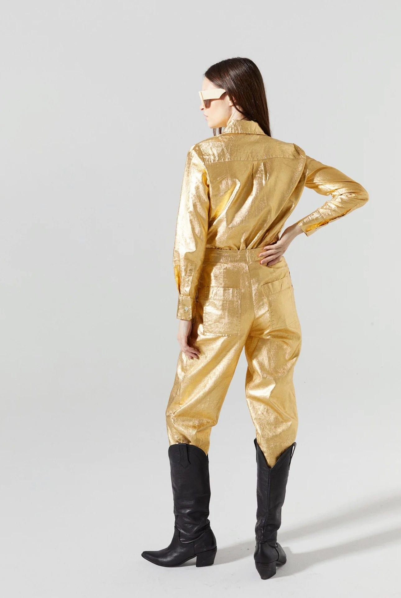 Metallic Linen Culotte Pant - Da Bohemian Bazaar