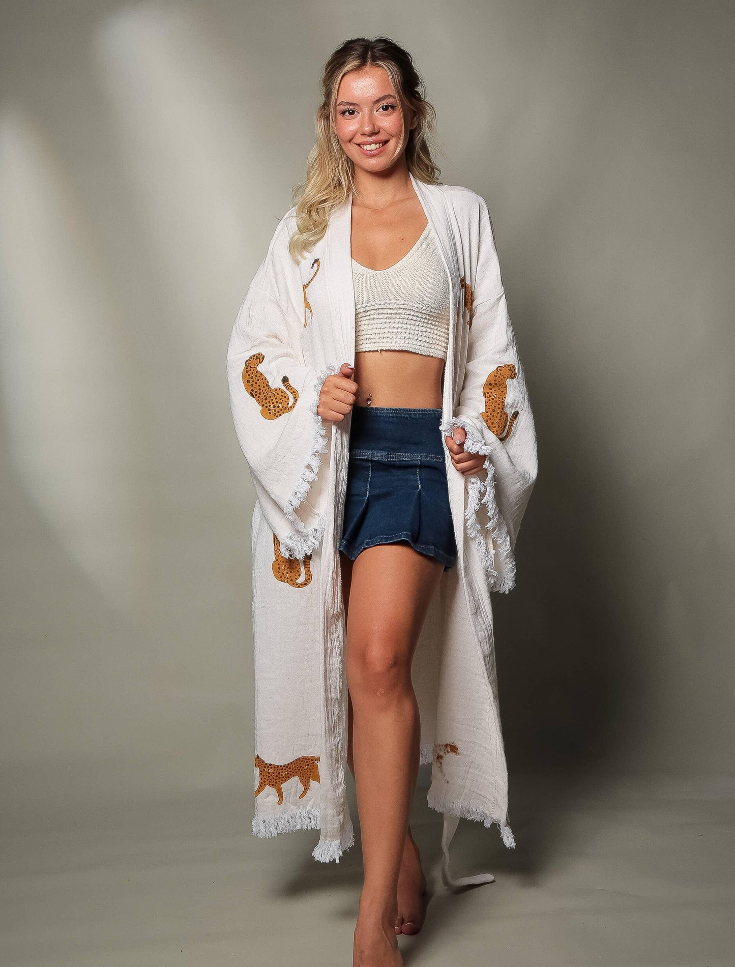 The LouLou Long Tiger Kimono - Da Bohemian Bazaar