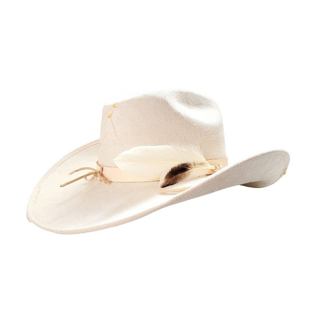 PAX Polyester Suede Cowboy Hat - Da Bohemian Bazaar