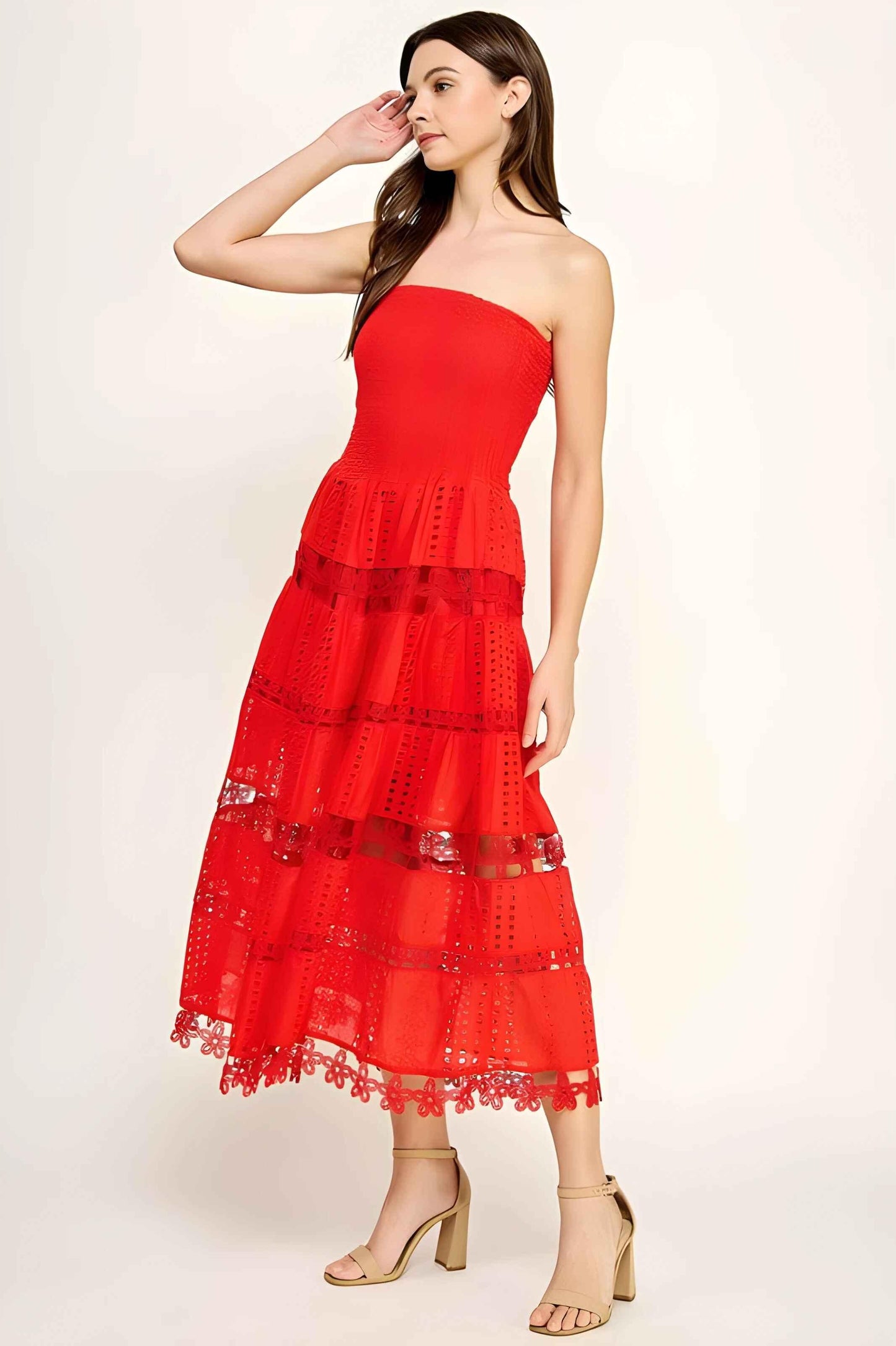 Lena Eyelet Dress - Da Bohemian Bazaar