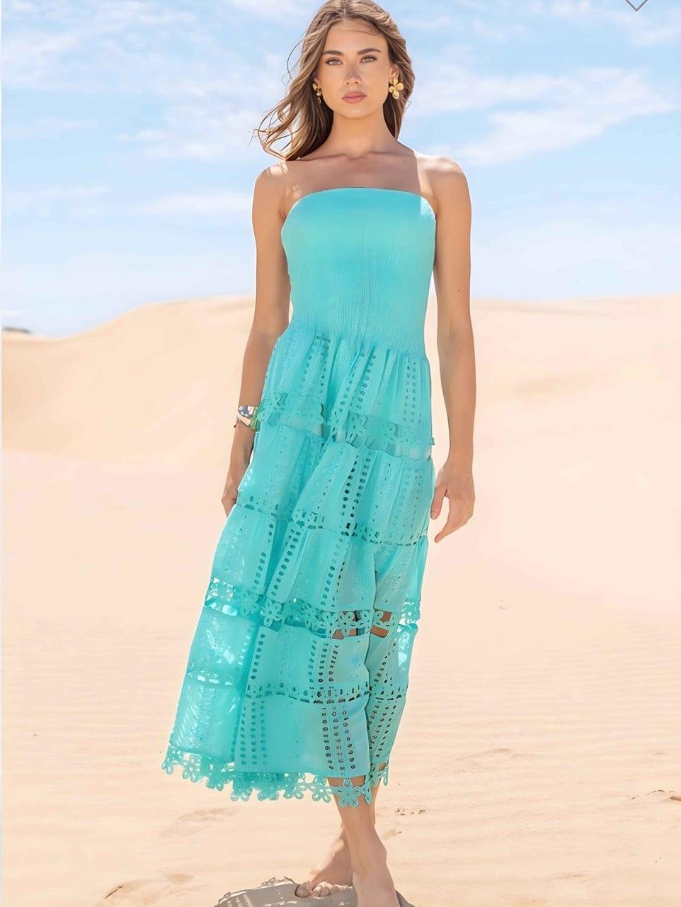Lena Eyelet Dress - Da Bohemian Bazaar