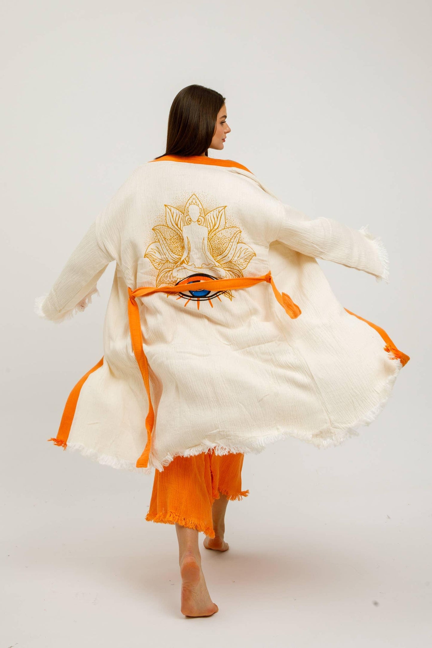 Goddess Sun Evil Eye Kimono - Da Bohemian Bazaar