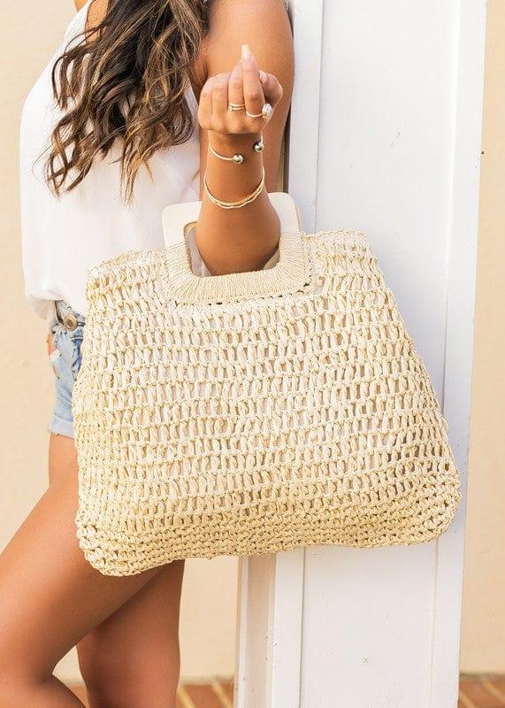 Chelsie Straw Tote - Da Bohemian Bazaar