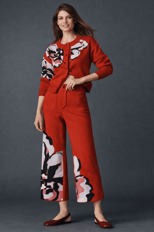 THE COLETTE SWEATER KNIT CROP WIDE-LEG PANTS BY MAEVE
