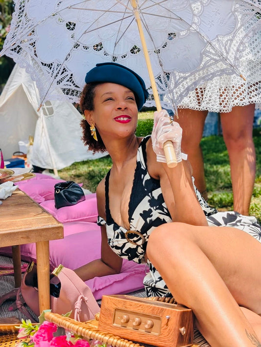 Mini Me Lace Cotton Parasol