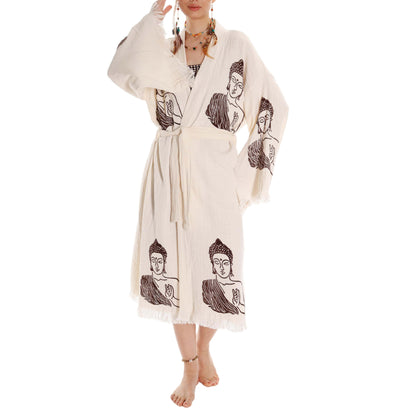 Unique Buddha Boho Kimono