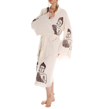 Unique Buddha Boho Kimono