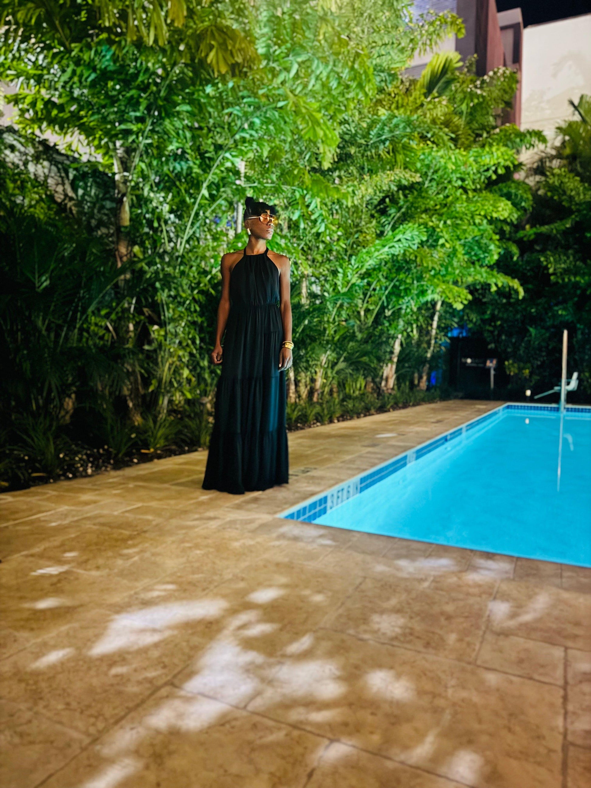 Lula Black Halter Dress - Da Bohemian Bazaar