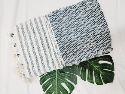 Ebby Turkish Throw Towel - Large - Da Bohemian Bazaar
