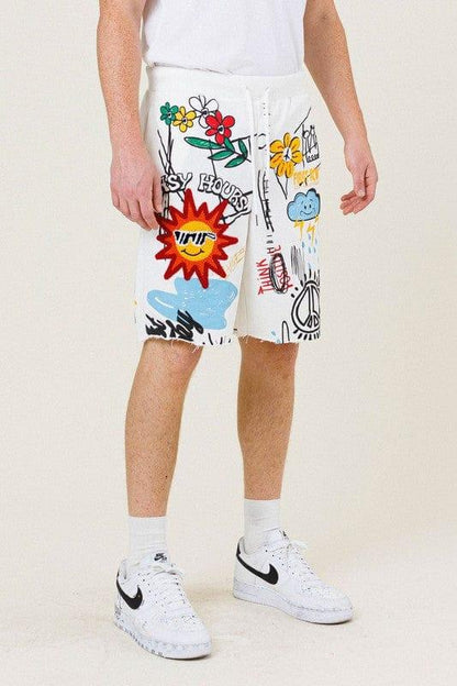 All-Over Doodling Short - Da Bohemian Bazaar