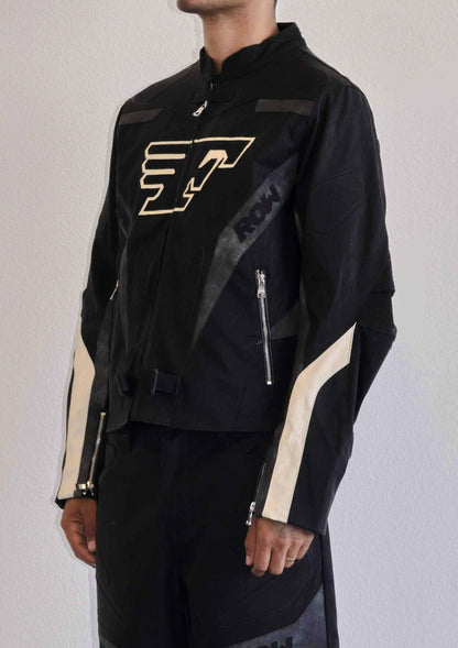 Furious Motor Racing Vegan Leather Jacket - Da Bohemian Bazaar