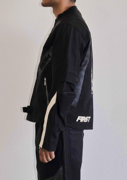 Furious Motor Racing Vegan Leather Jacket - Da Bohemian Bazaar