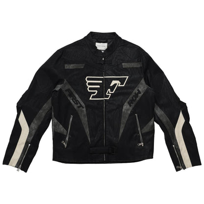 Furious Motor Racing Vegan Leather Jacket - Da Bohemian Bazaar