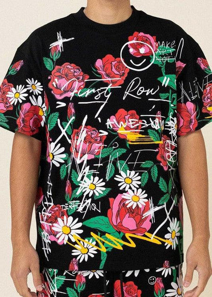 Rose Bloom Graphic Tee II - Da Bohemian Bazaar