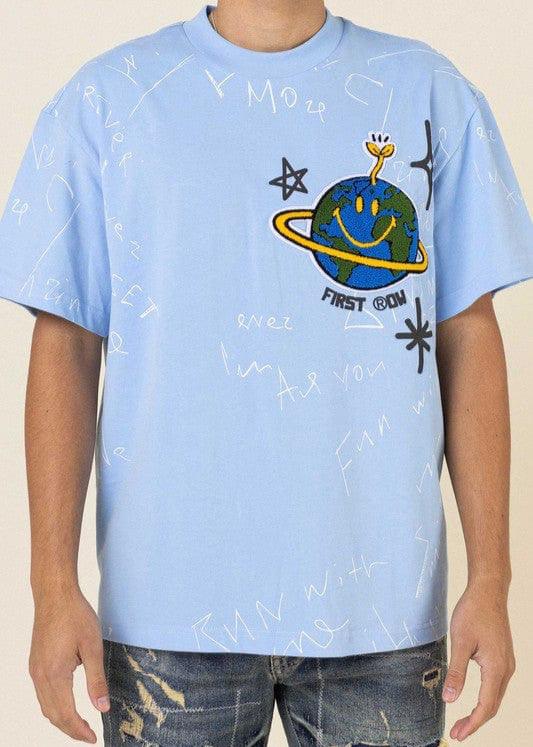Fantastic Planet Patch Graphic Tee - Da Bohemian Bazaar