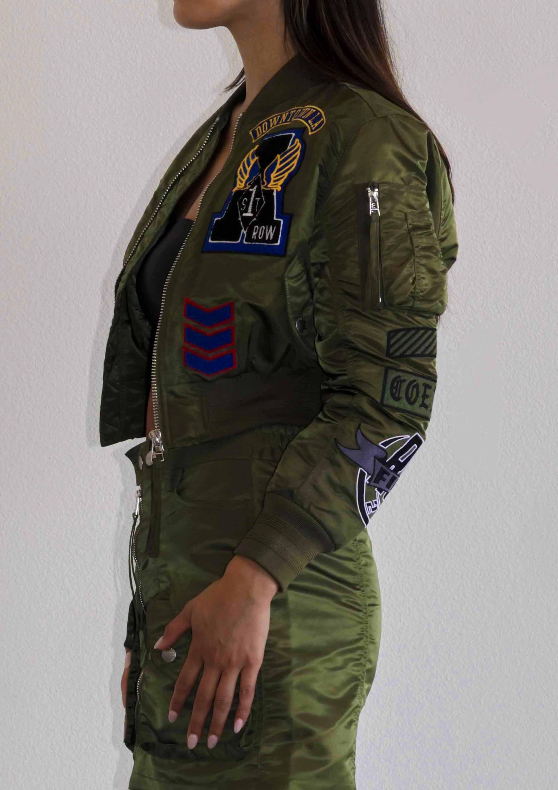 Coexist Multi Patches MA-1 Bomber Jacket - Da Bohemian Bazaar