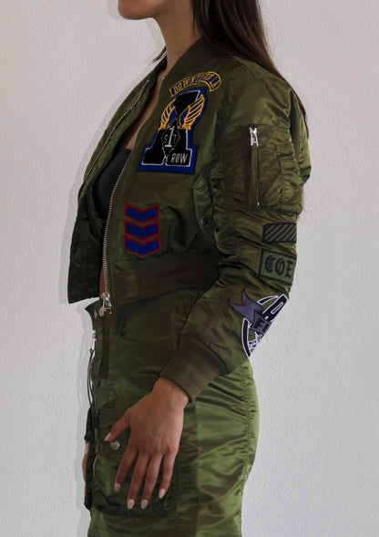Coexist Multi Patches MA-1 Bomber Jacket - Da Bohemian Bazaar