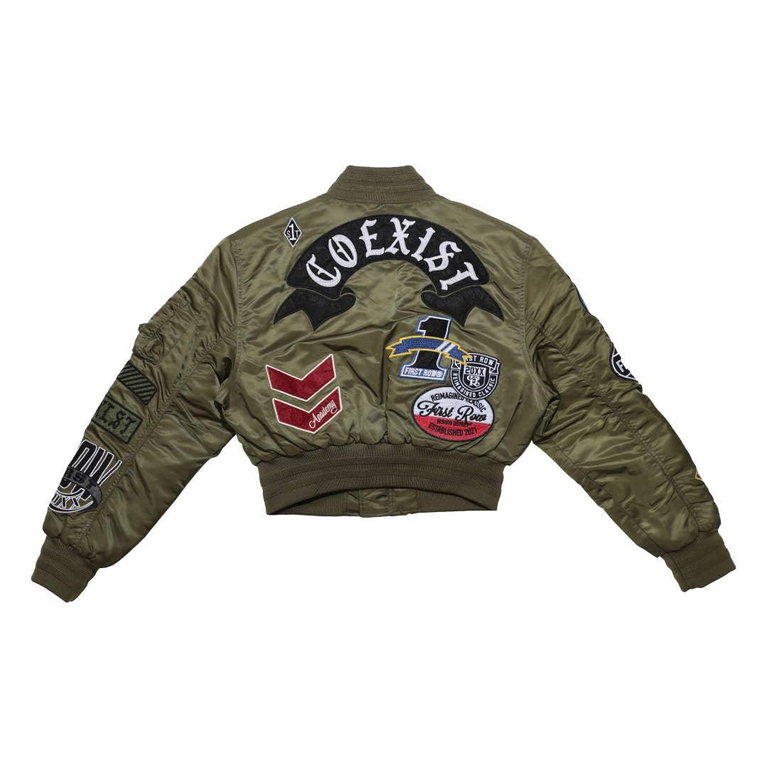 Coexist Multi Patches MA-1 Bomber Jacket - Da Bohemian Bazaar