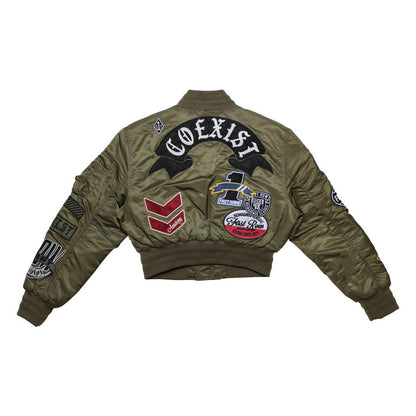 Coexist Multi Patches MA-1 Bomber Jacket - Da Bohemian Bazaar