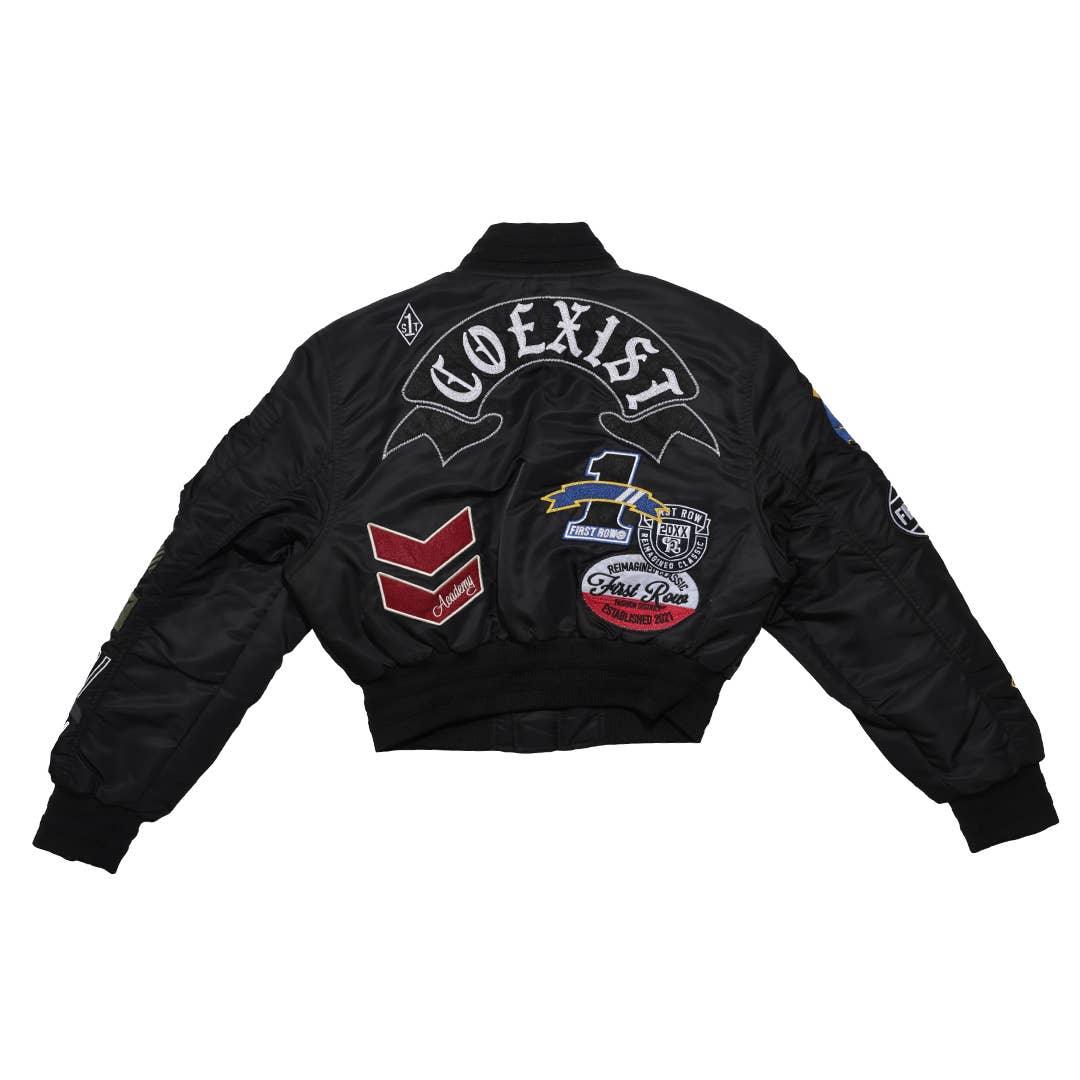 Coexist Multi Patches MA-1 Bomber Jacket - Da Bohemian Bazaar