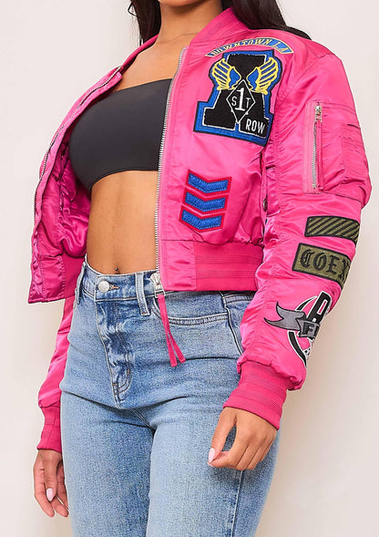 Coexist Multi Patches MA-1 Bomber Jacket - Da Bohemian Bazaar