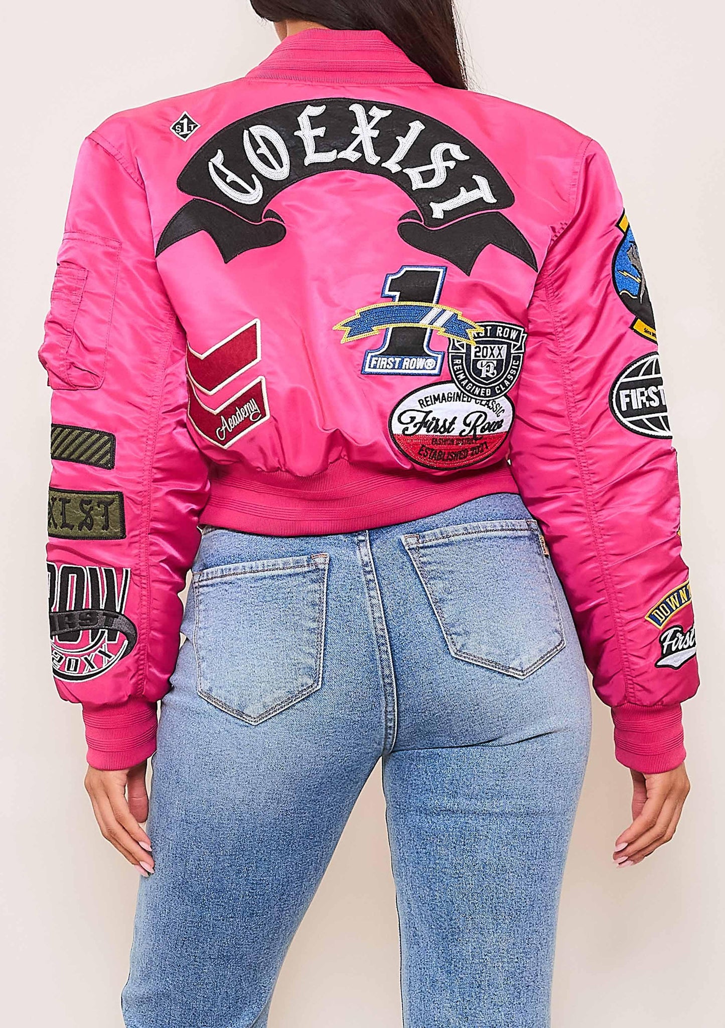 Coexist Multi Patches MA-1 Bomber Jacket - Da Bohemian Bazaar