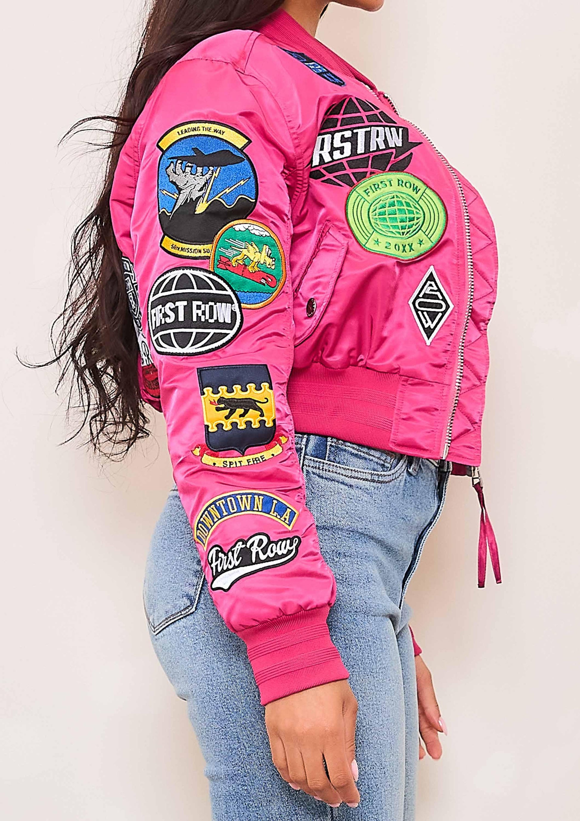 Coexist Multi Patches MA-1 Bomber Jacket - Da Bohemian Bazaar