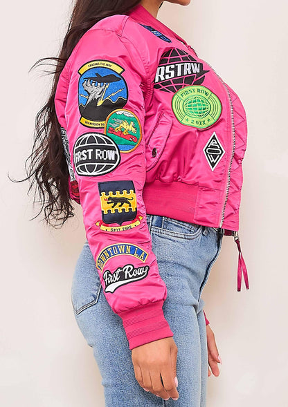 Coexist Multi Patches MA-1 Bomber Jacket - Da Bohemian Bazaar
