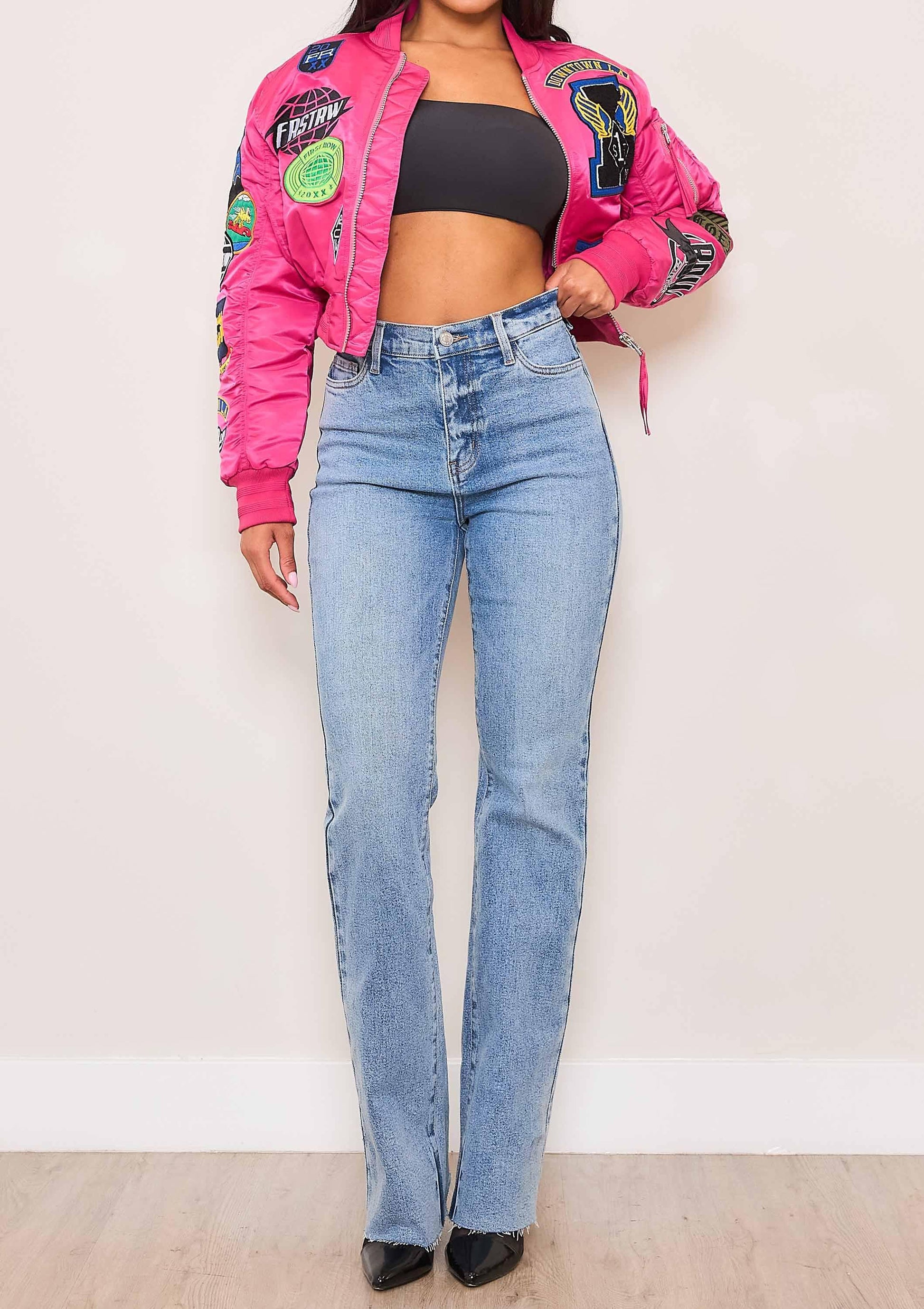 Coexist Multi Patches MA-1 Bomber Jacket - Da Bohemian Bazaar