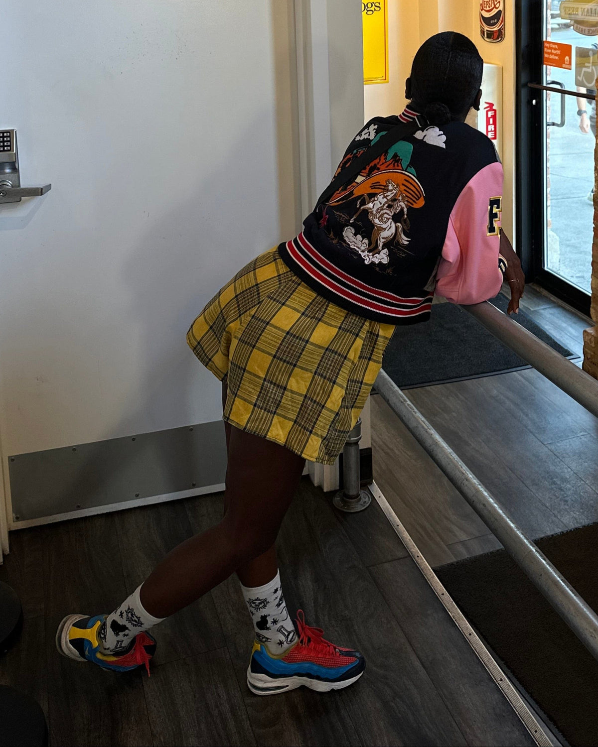 Wild and Free Cropped Varsity Jacket