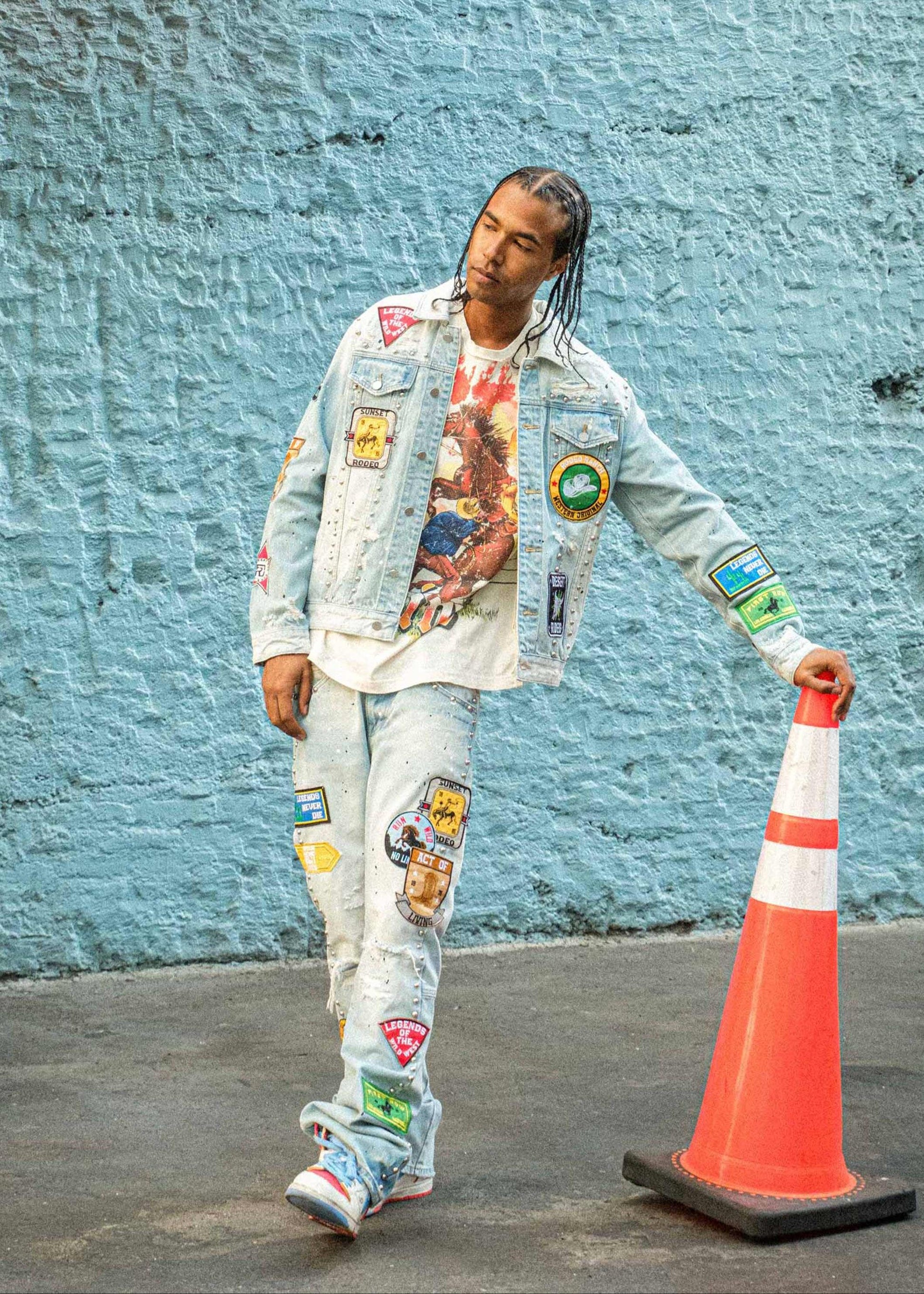 Act of Living Rodeo Washed Denim Jacket - Vintage Style - Da Bohemian Bazaar